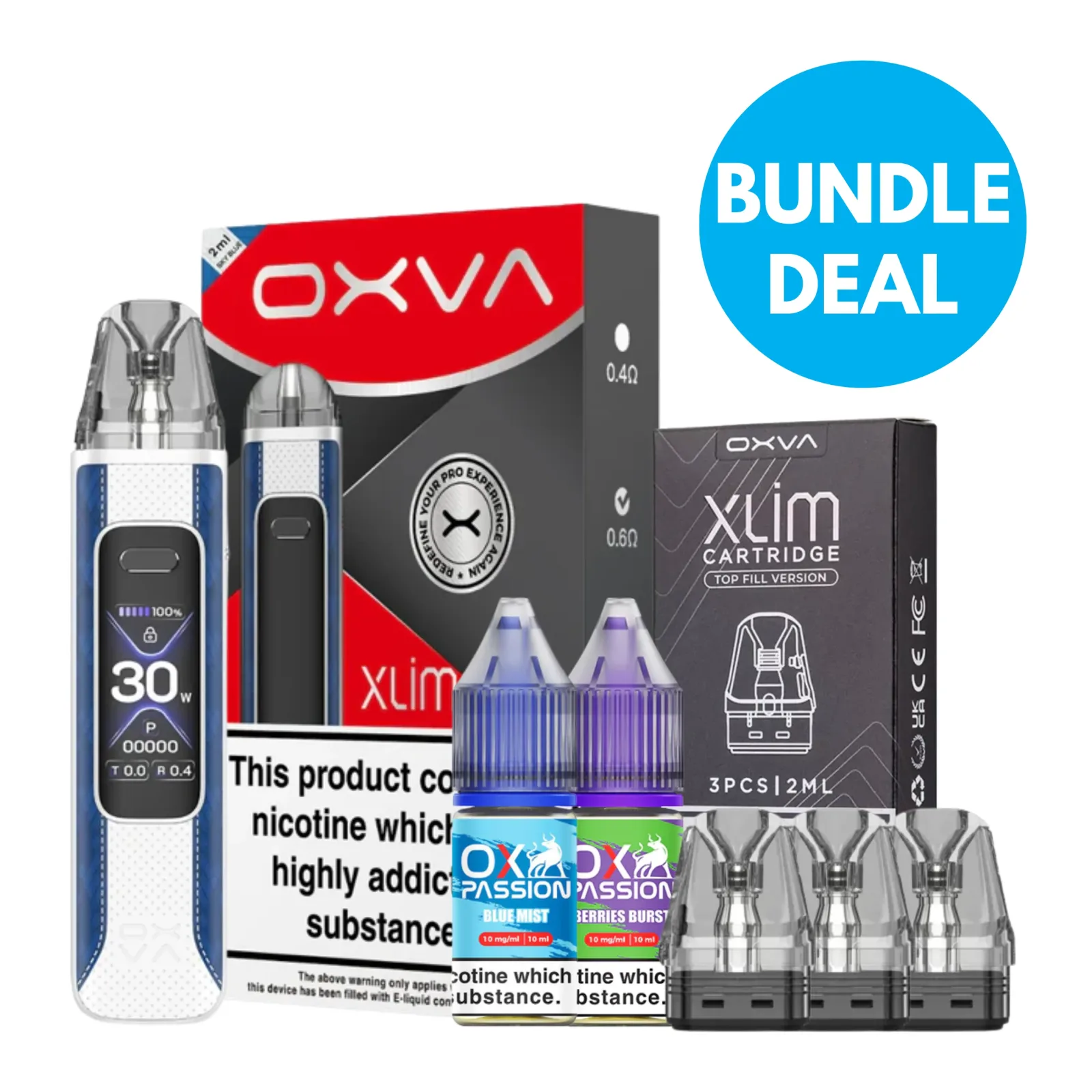 10mg (1%) OXVA Xlim Pro 3 Pod Kit Bundle
