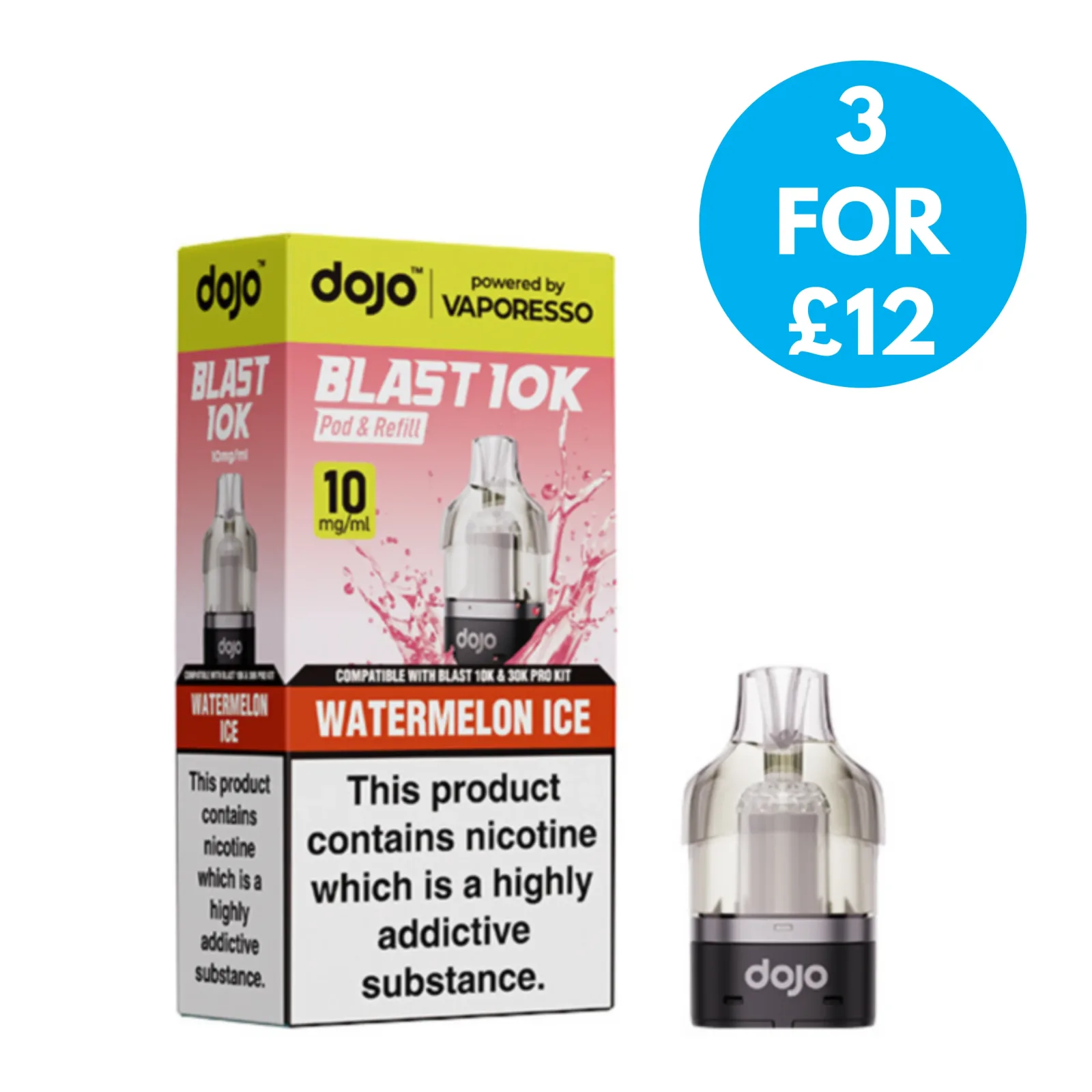 10mg Vaporesso Dojo Blast 10k/Dojo Blast 30k Refill Pack