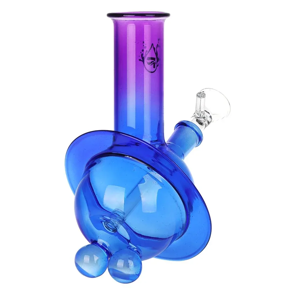 2CT BUNDLE - Pulsar Rings of Uranus Glass Water Pipe - 6.5" / 14mm F / Assorted Colors - Image 2