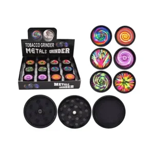 3 Part Metal 30mm Grinder Crystal Ball Design