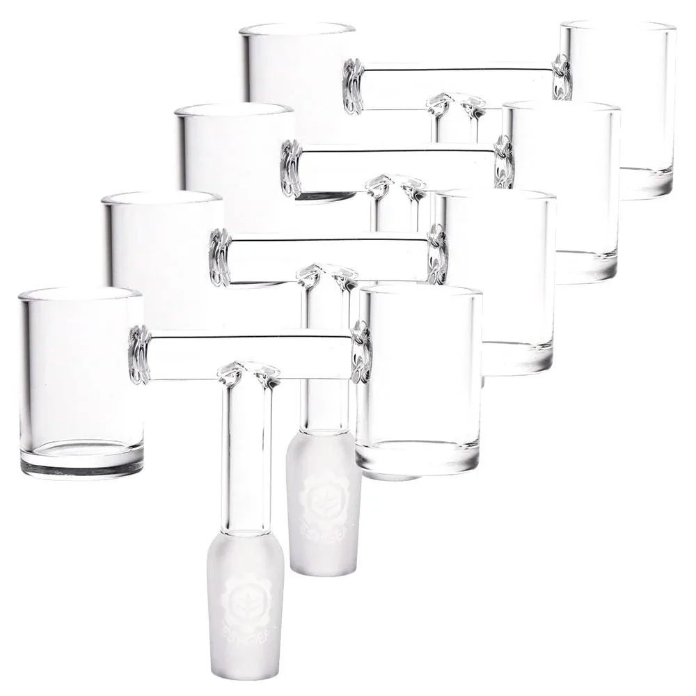 4CT BUNDLE - SeshGear Double Barrel Quartz Banger - 14mm Male