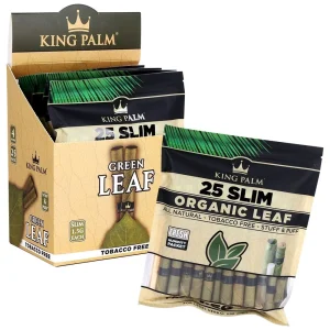 4CT DISPLAY - King Palm Hand Rolled Leaf - 25pc / Slim