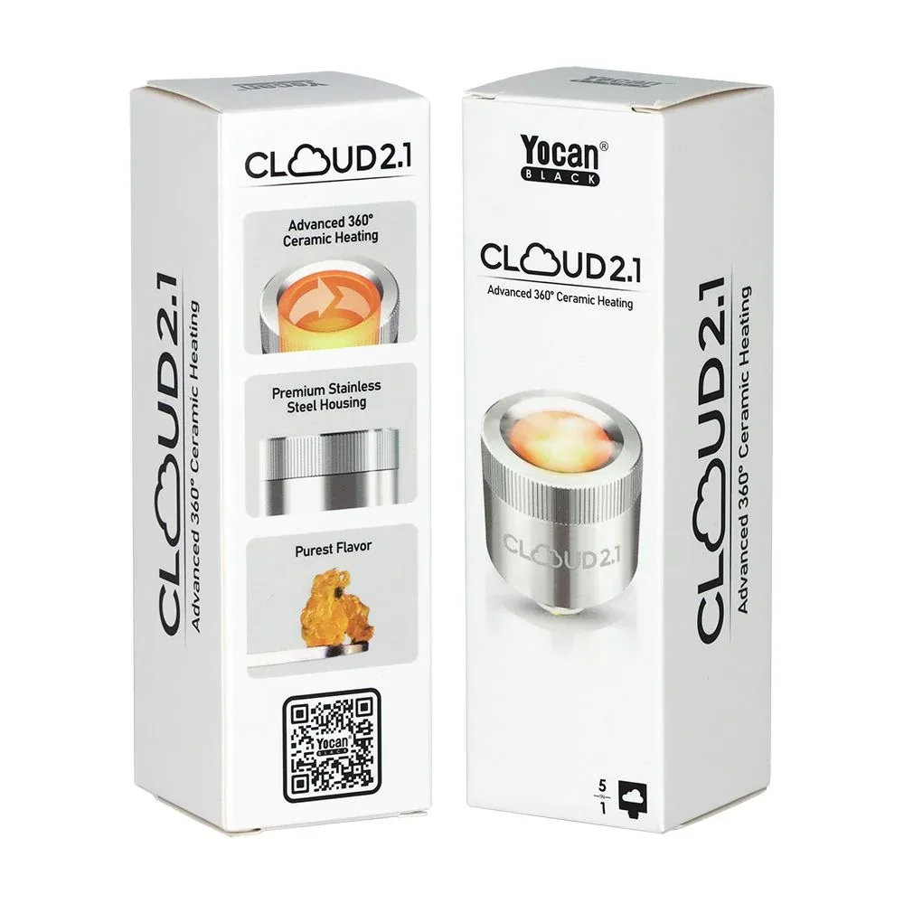 5CT BOX - Yocan Black Cloud 2.1 Atomizer - Steel Housing - Image 2