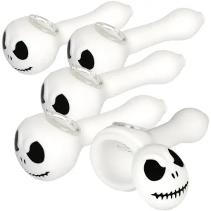 5CT BUNDLE - Jake Skeleton Silicone Hand Pipe - 4.5"