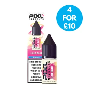 5mg (0.5%) Pixl 10ml Nic Salt E-liquid
