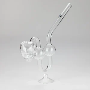 6.5" Skull Bent Curved Glass Oil Pipe
