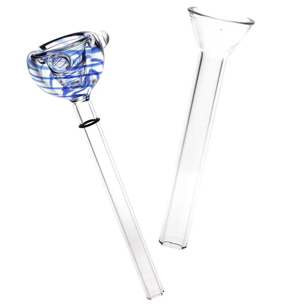 6CT BUNDLE - Glass Bubble Herb Slide/Downstem Set - 3.3" / Assorted Colors - Image 2