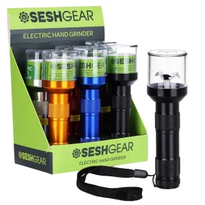 6CT DISPLAY - SeshGear Electric Hand Grinder - Assorted Colors