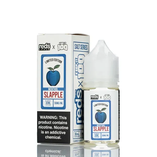 7 Daze Reds Apple x Keep It 100 Salt Series- Slapple Menthol – 30ml