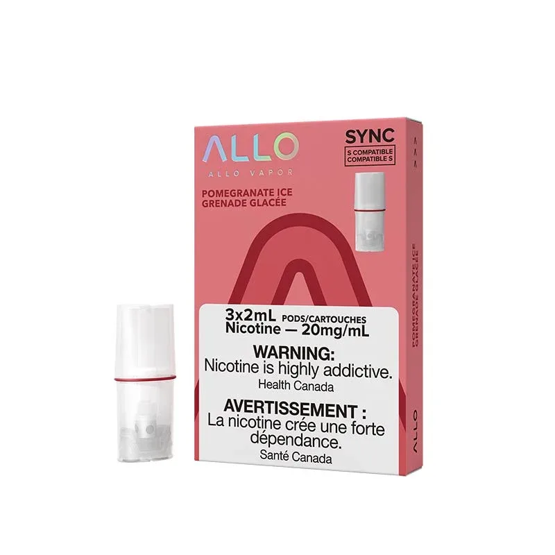 Allo Sync Pods Pomegranate Ice 3/Pk