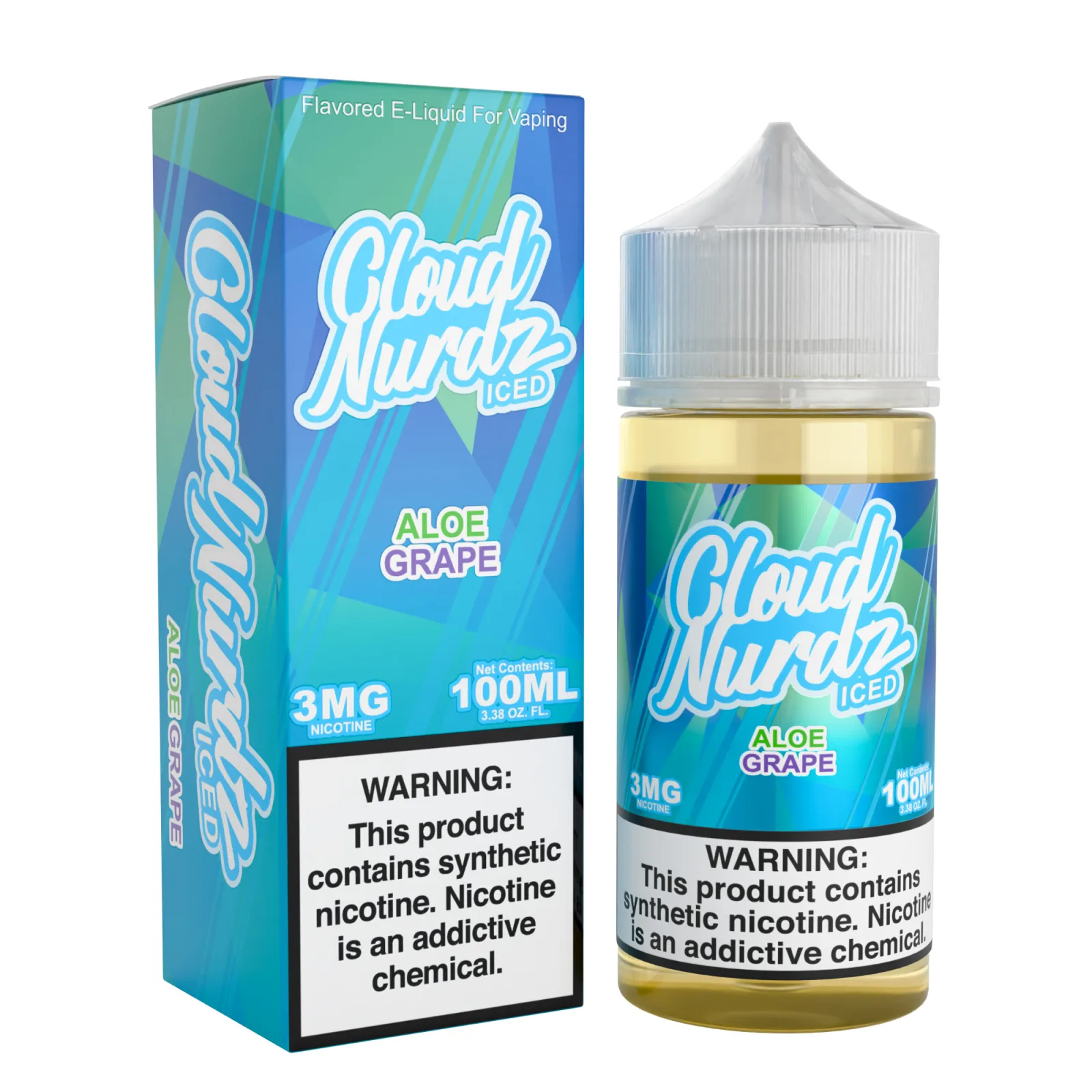 Aloe Grape Iced – Cloud Nurdz Freebase – 100mL