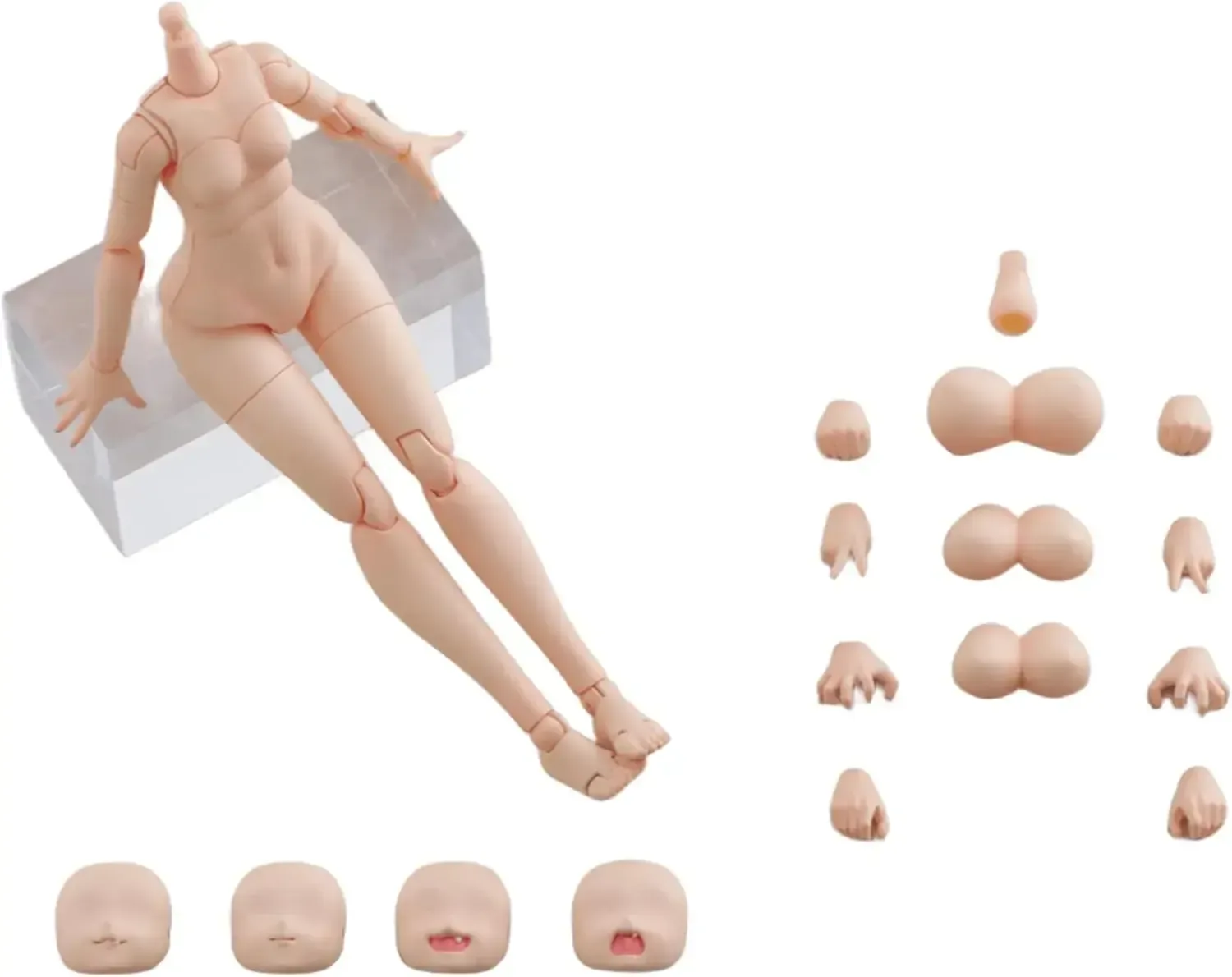 Aoshima Kemono Friends Human Parts Set Color A Plastic Kit