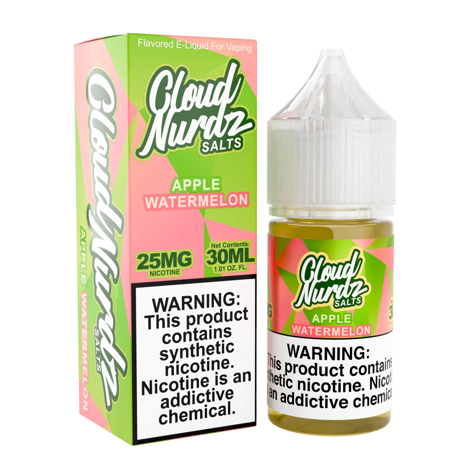 Apple Watermelon – Cloud Nurdz Salts – 30mL