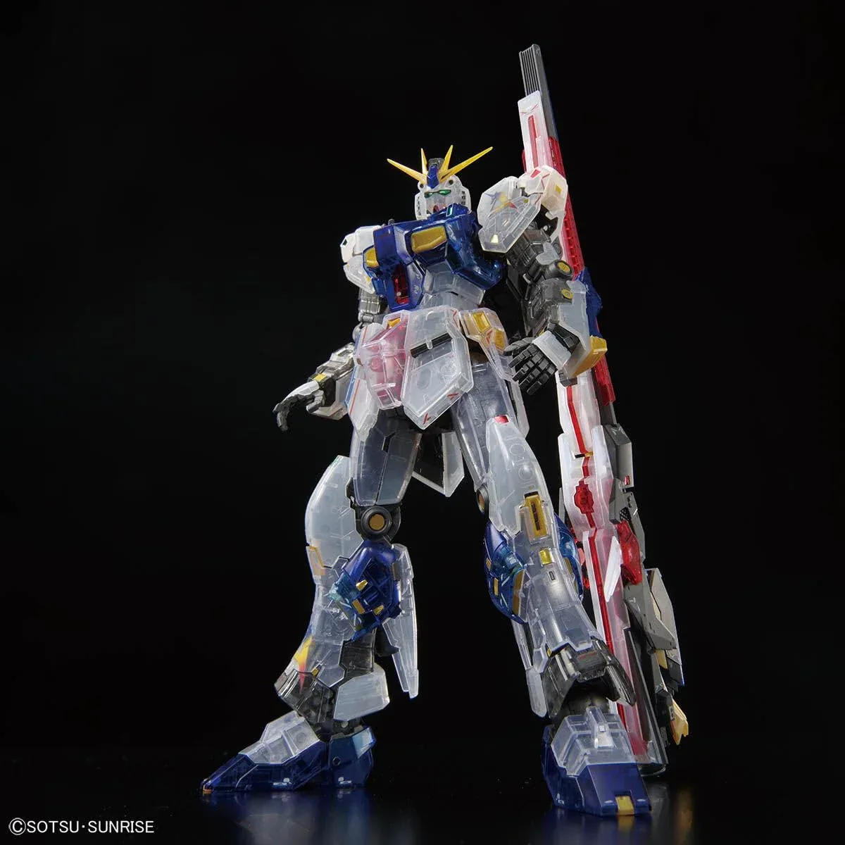 Bandai RG 1/144 Gundam Side-F Limited RX-93Ff Nu Gundam Clear Color Model - Image 2
