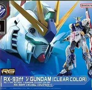 Bandai RG 1/144 Gundam Side-F Limited RX-93Ff Nu Gundam Clear Color Model