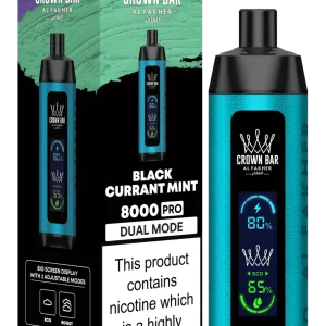 Black Currant Mint Al Fakher Crown Bar 8000 Pro