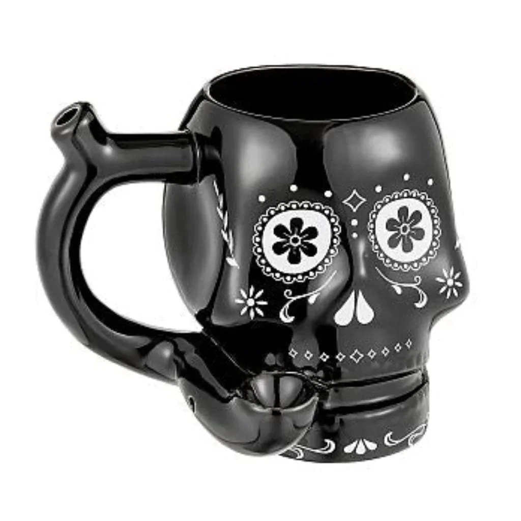 BLACK SKULL PREMIUM ROAST & TOAST PIPE MUG
