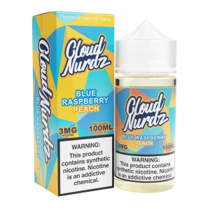 Blue Raspberry Peach – Cloud Nurdz Freebase – 100mL
