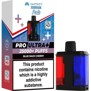 Blue razz cherry Hayati Pro Ultra Plus 25000 pod & refill 22ml