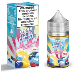 Blueberry Raspberry Lemon Ice 30ml Nic Salt Vape Juice - Frozen Fruit Monster