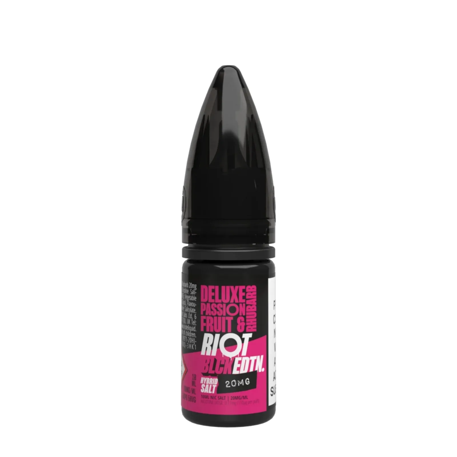 Box of 10 – 20mg Riot Squad Black Edition V2 Nic Salts 10ml - Image 2
