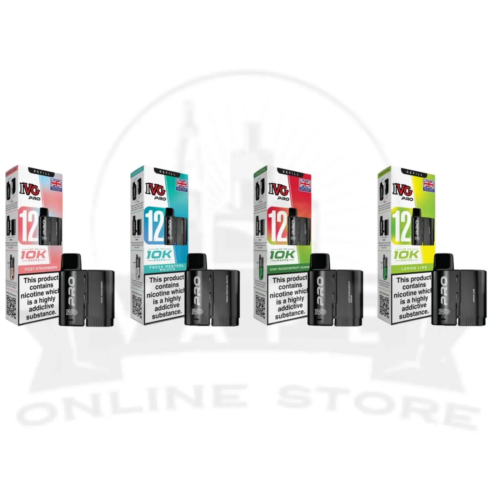 Box Of 10 IVG 10k Pro Refills | Free Next Day Delivery