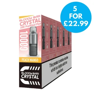 Box of 5 – 20mg Bloody Mary Bar Crystal 10k Prefilled Pod