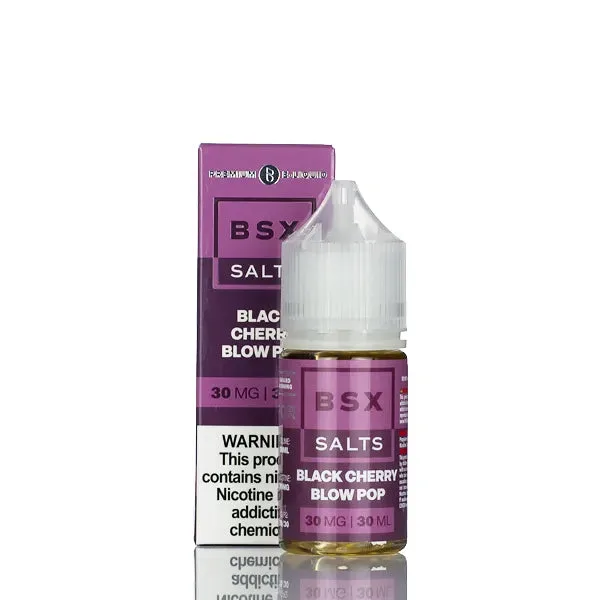 BSX Vapor Salt Nic – Black Cherry Blow Pop – 30ml - Image 2