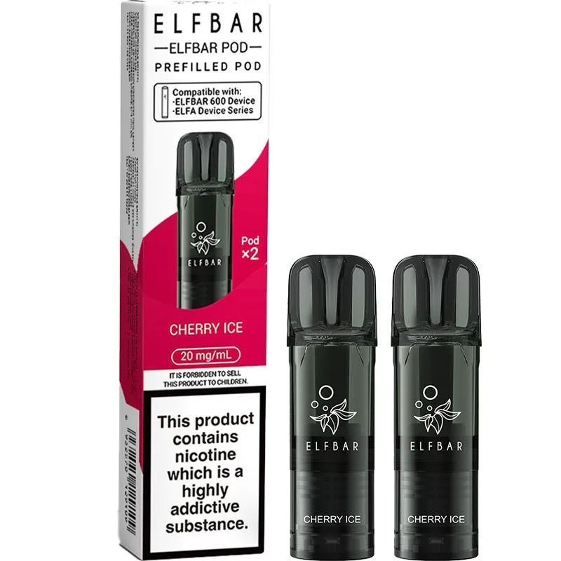 Cherry ice Elf Bar 600 pods 2 pack