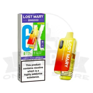 Cherry Peach Lemonade Lost Mary BM6000 Prefilled Pod Kit
