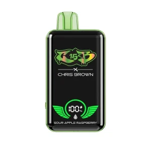 Chris Brown CB15K Disposable Vape (5%, 15000 Puffs) - Sour Apple Raspberry