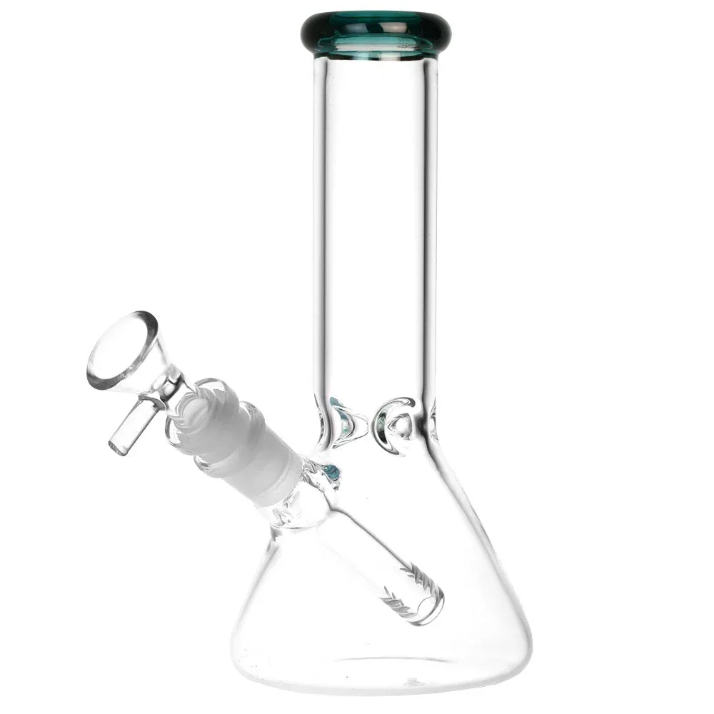 Classic Glass Beaker Water Pipe - 8" / 14mm F / Colors Vary - Image 2