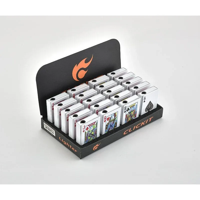 Click-It - Sliding Porker Card Shape Single Flame Lighter