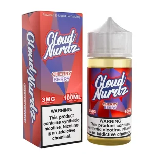 Cloud Nurdz Cherry Berry Synthetic Vape Juice 100ml - 3mg