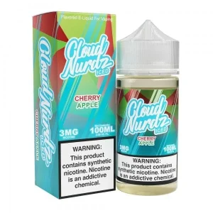 Cloud Nurdz Iced Cherry Apple TF Vape Juice 100ml - 3MG