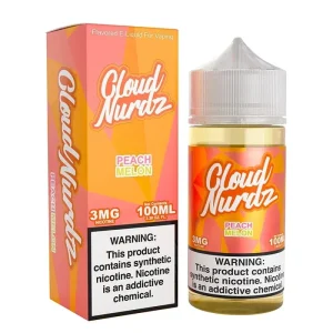 Cloud Nurdz Peach Melon Synthetic Vape Juice 100ml - 6mg