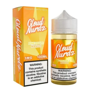 Cloud Nurdz Pineapple Mango Synthetic Vape Juice 100ml - 3mg