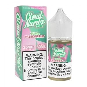 Cloud Nurdz Salts Guava Passion Fruit Nic Salt Vape Juice 30ml - 50MG