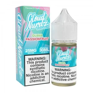 Cloud Nurdz Salts Iced Guava Passion Fruit Nic Salt Vape Juice 30ml - 25MG