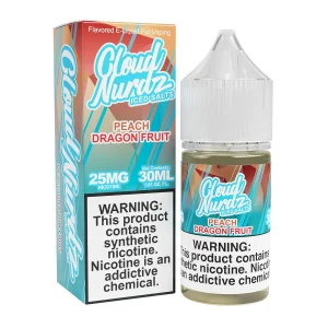 Cloud Nurdz Salts - Peach Dragonfruit Iced 30ml
