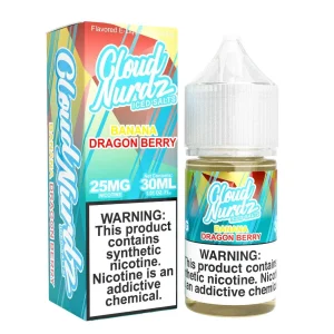 Cloud Nurdz Synthetic Salts Iced Banana Dragon Berry Nic Salt 30ml - 25MG
