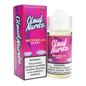 Cloud Nurdz Watermelon Berry 100ml Synthetic Vape Juice - 3mg