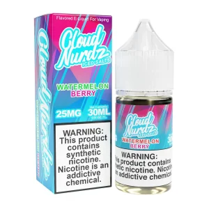Cloud Nurdz Watermelon Berry Iced 30ml TF Nic Salt Vape Juice - 50mg