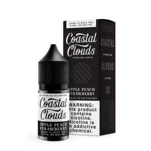Coastal Clouds Saltwater Apple Peach Strawberry 30ml Nic Salt Vape Juice - 35MG