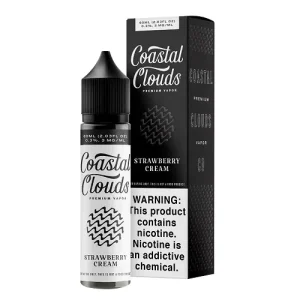 Coastal Clouds Strawberry Cream 60ml Vape Juice - 6MG