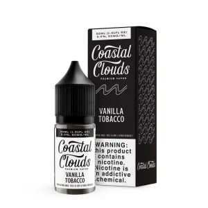 Coastal Clouds Vanilla Tobacco Nic Salt Vape Juice 30ml