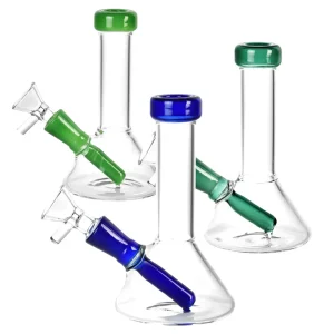 Conical Beaker Mini Water Pipe - 5.25"/14mm F/Colors Vary