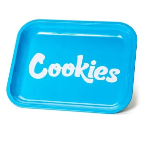 COOKIES BLUE METAL ROLLING TRAY
