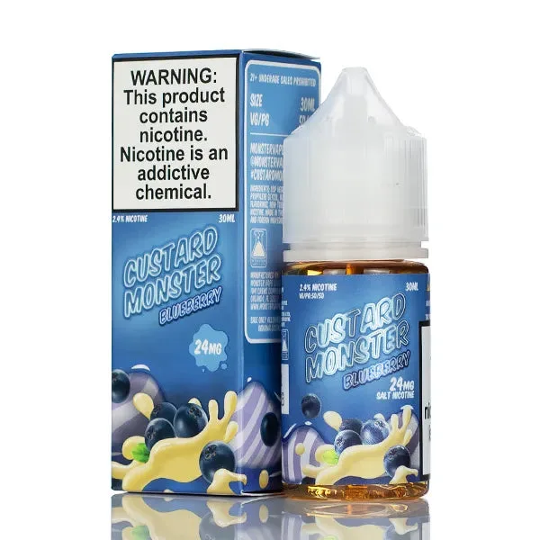 Custard Monster Salts – Blueberry Custard – 30ml