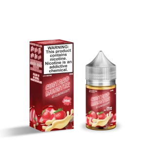 Custard Monster Salts Strawberry Custard 30ml Nic Salt Vape Juice - 48MG